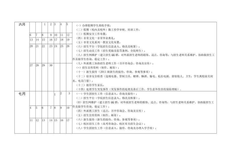 XX学院201X年招生就业办年历.docx_第3页