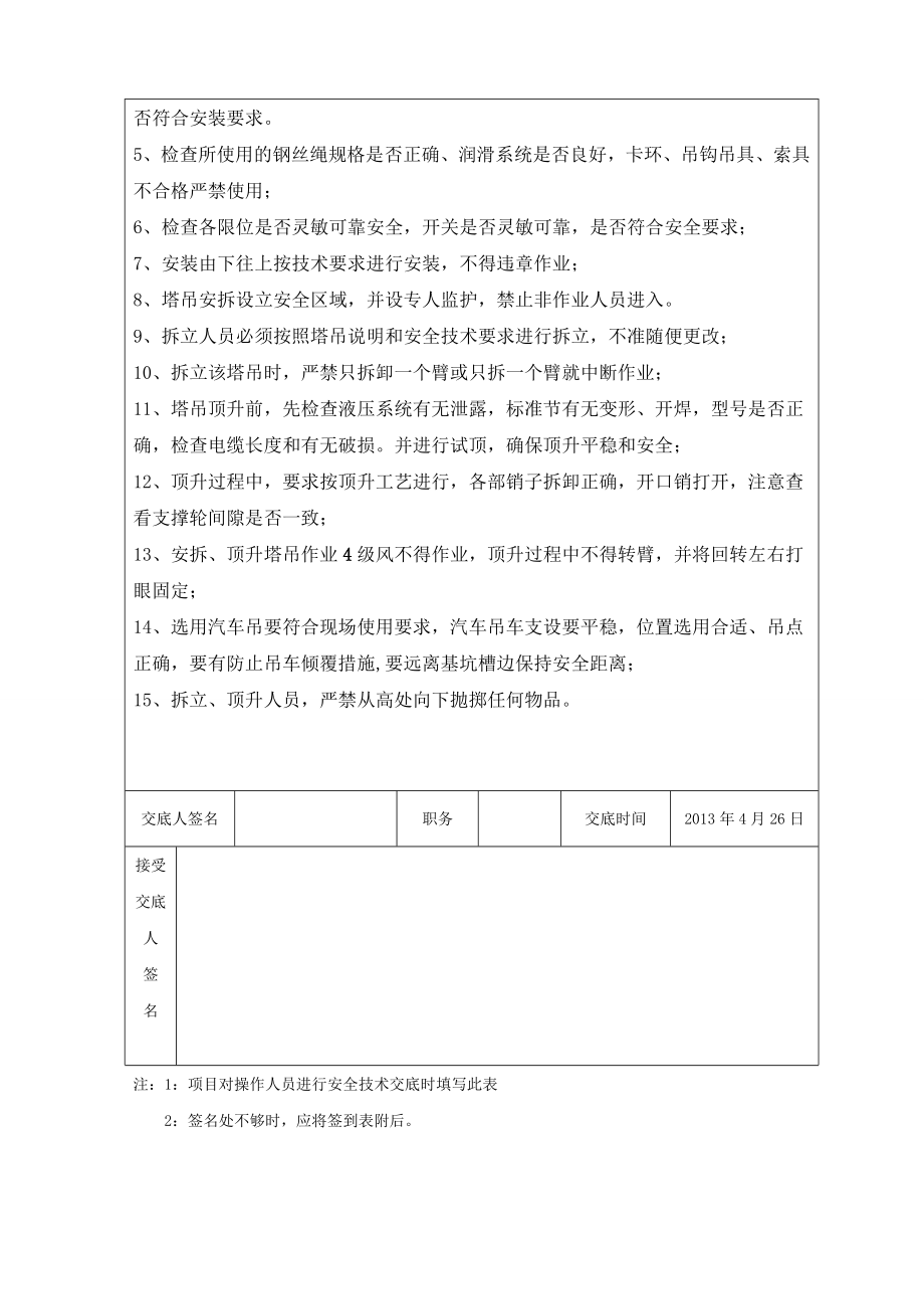 塔吊安拆、顶升安全交底.doc_第2页