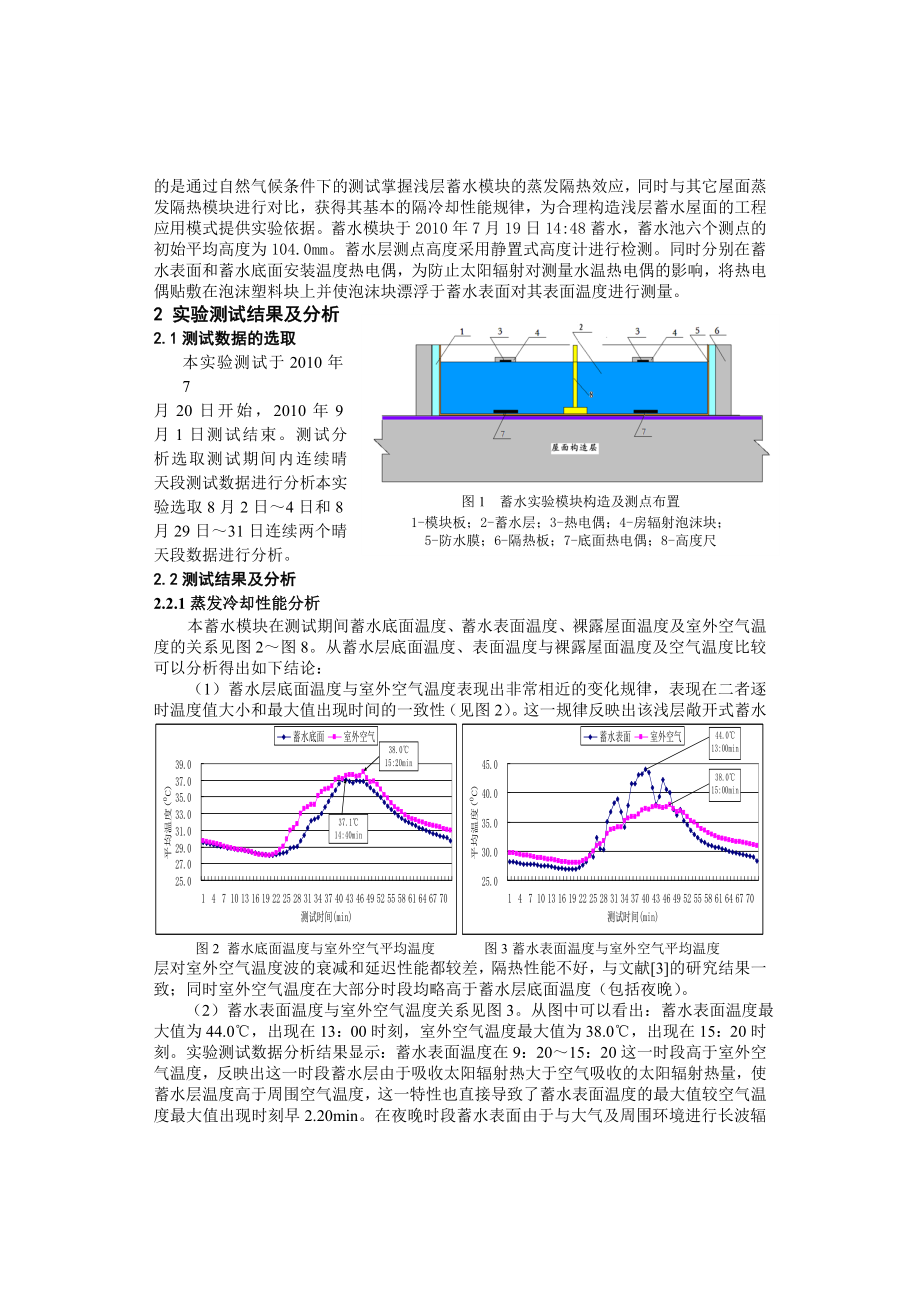 浅层敞开式屋面蓄水层蒸发冷却性能研究 杨晚生.doc_第2页