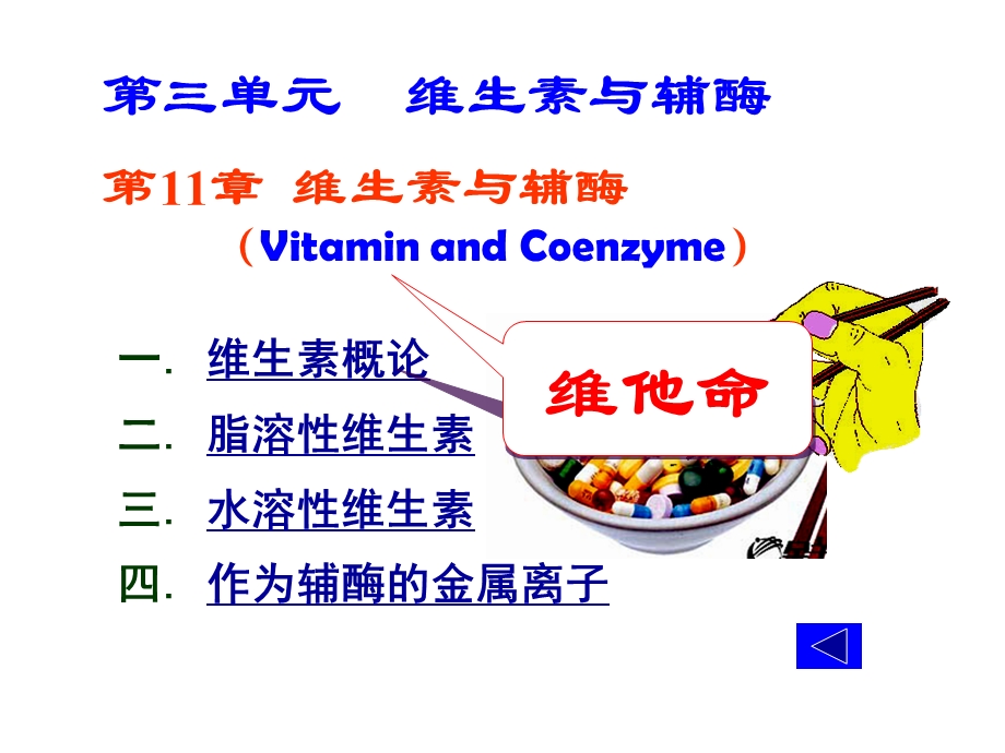 《生物化学》维生素与辅酶.ppt_第1页