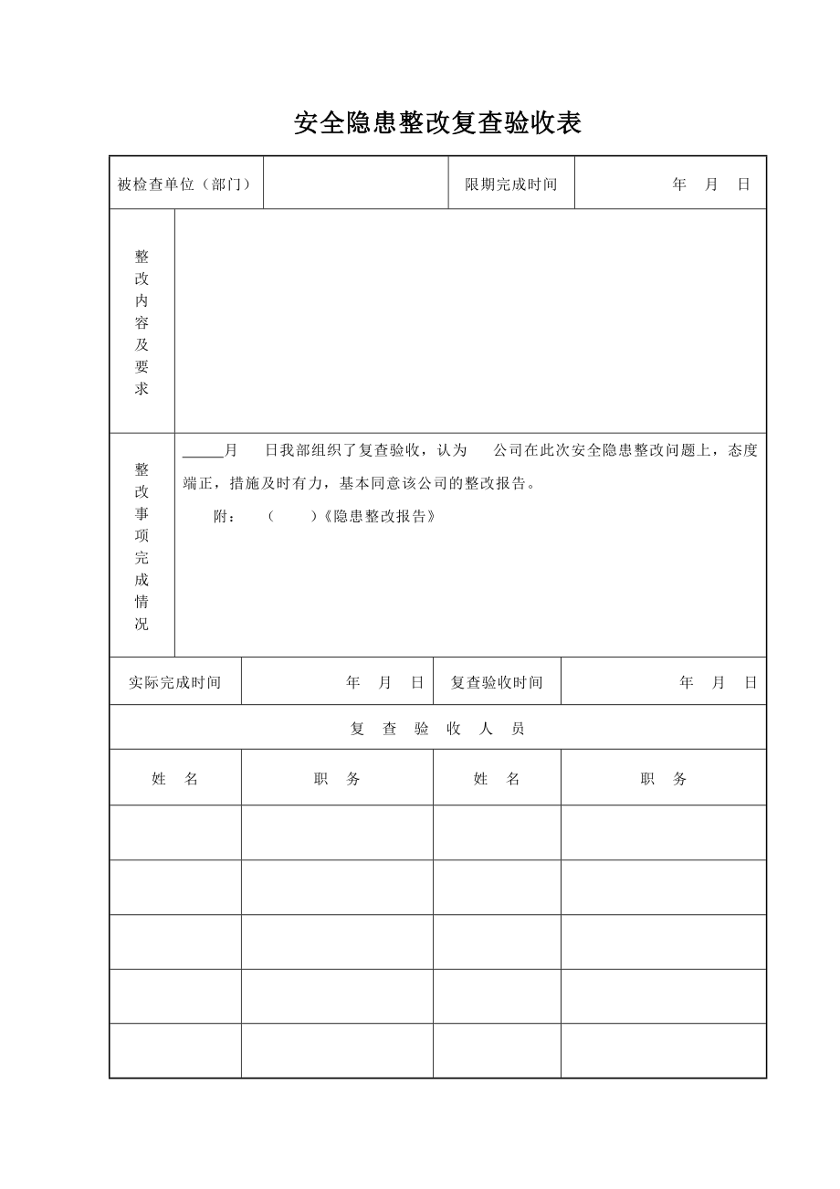 安全隐患整改复查验收表.doc_第1页