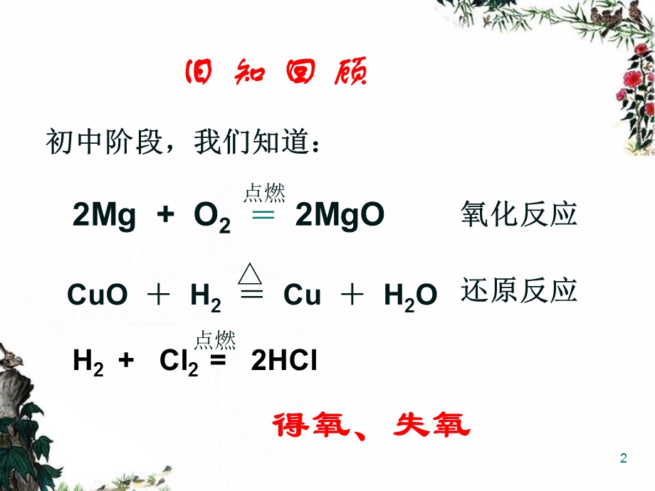 人教版高一化学必修一氧化还原反应课件.ppt_第2页