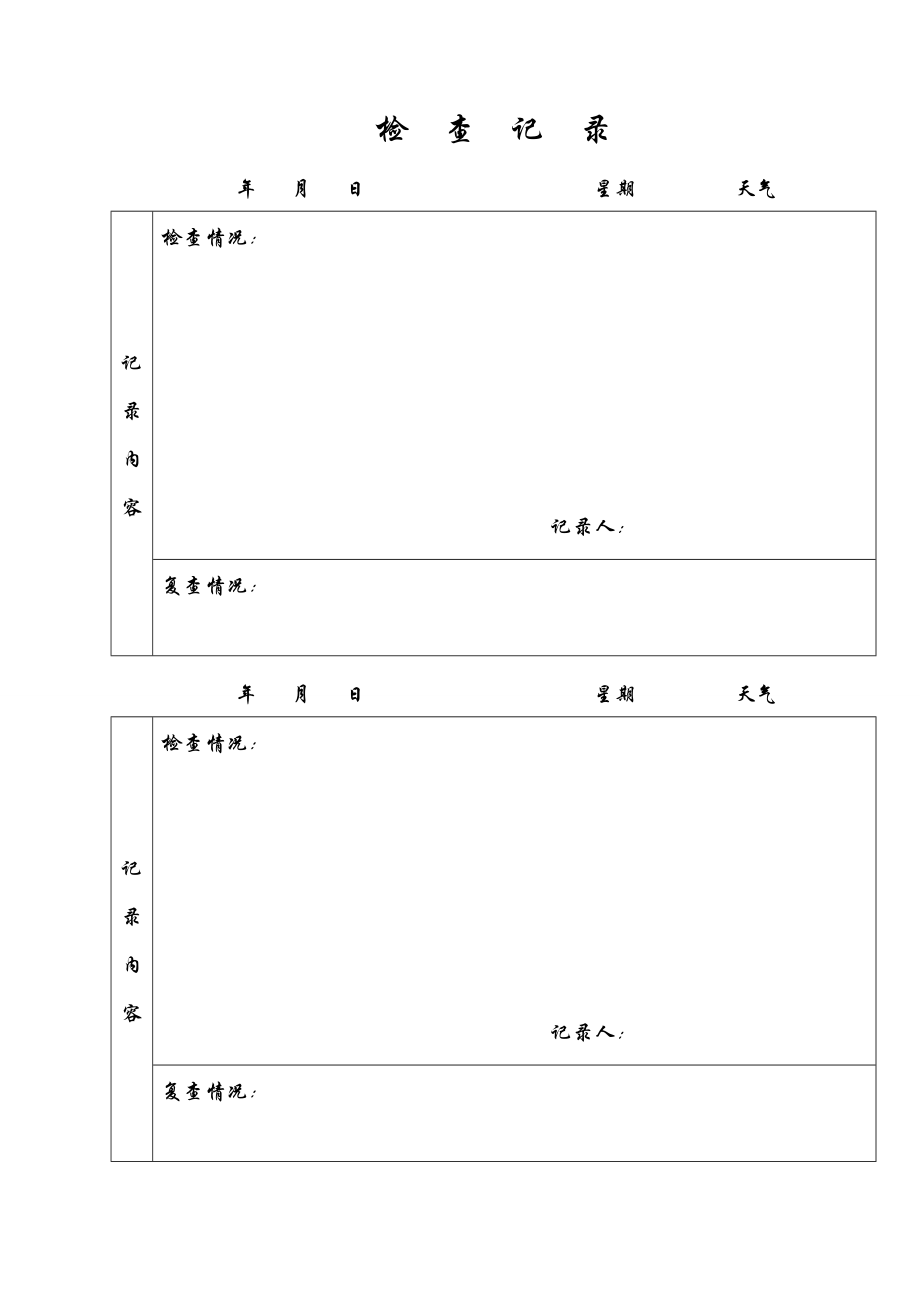 配电房日常巡查记录.doc_第2页