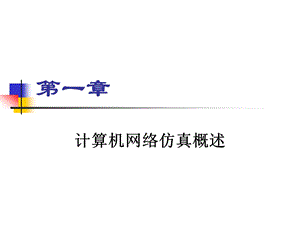 《计算机网络仿真技术》第一章.ppt