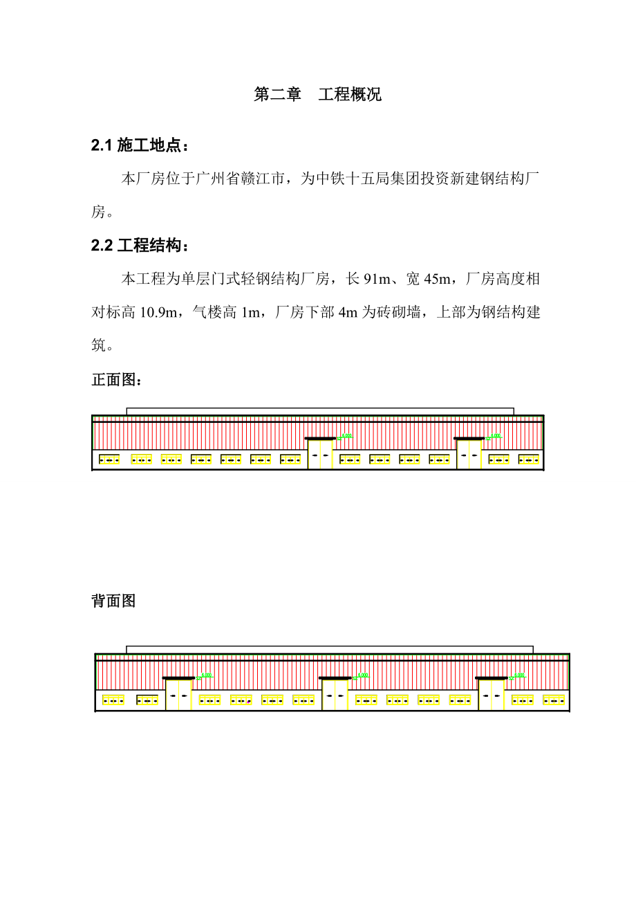 《单层门式轻钢结构厂房施工组织设计》.doc_第2页