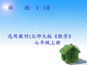 北师大版初中数学七年级上册《角》说课稿ppt课件.ppt