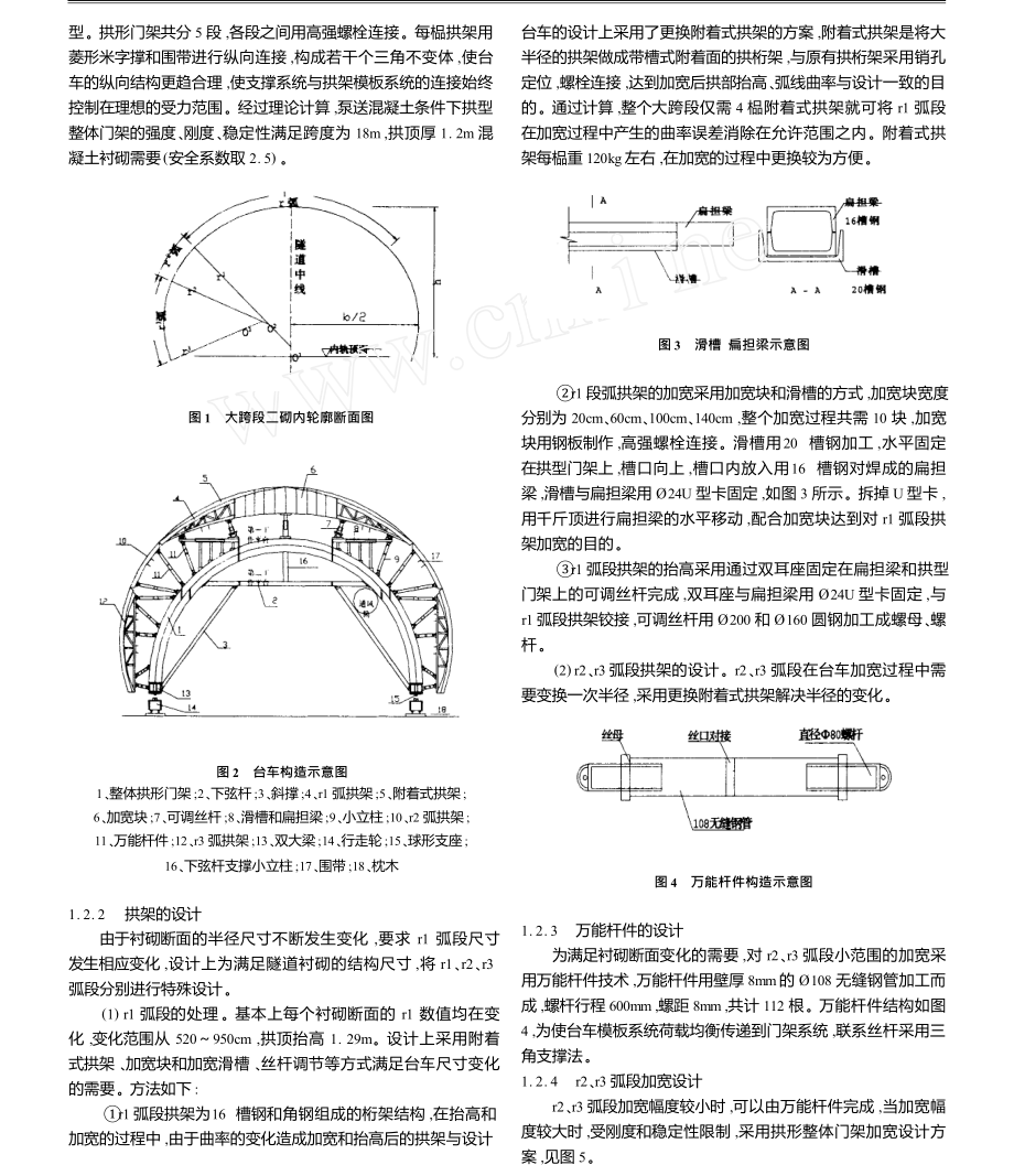 大跨度变截面衬砌台车设计制造与应用.doc_第2页