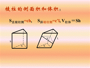 棱柱棱锥的面积和体积课件.ppt