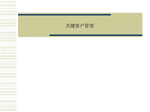 关键客户管理课件.ppt