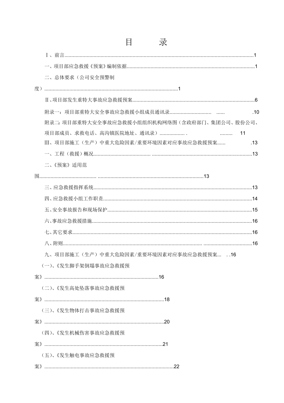 酒厂发酵厂房及制曲厂房工程安全事故应急救援预案.doc_第2页