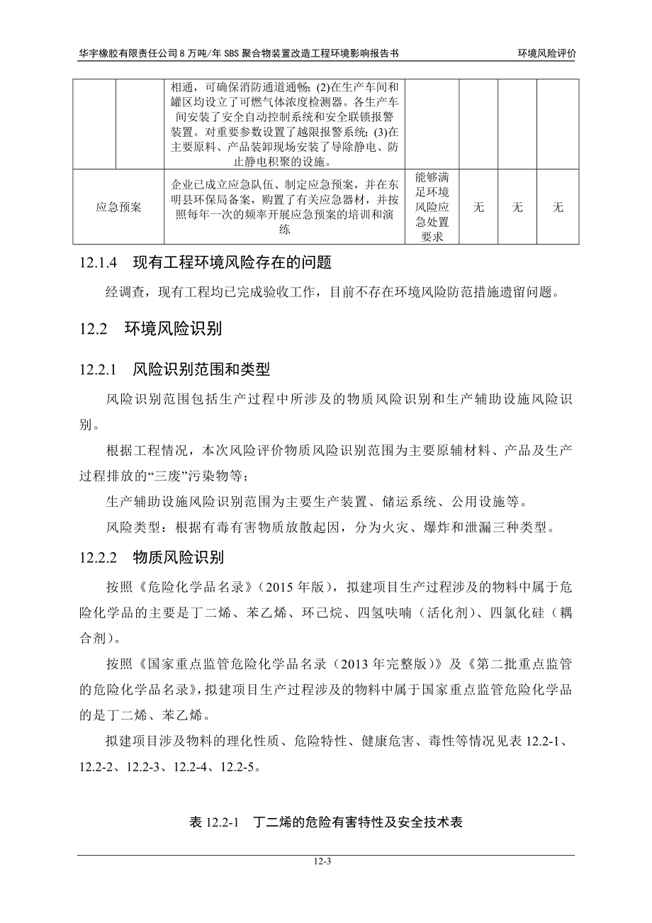 环境影响评价报告公示：万SBS聚合物装置改造工程环境风险评价环评报告.doc_第3页