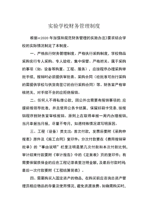 实验学校财务管理制度.docx