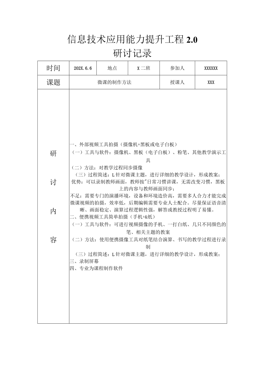 信息技术应用能力提升工程2.0研讨记录+培训心得总结.docx_第2页