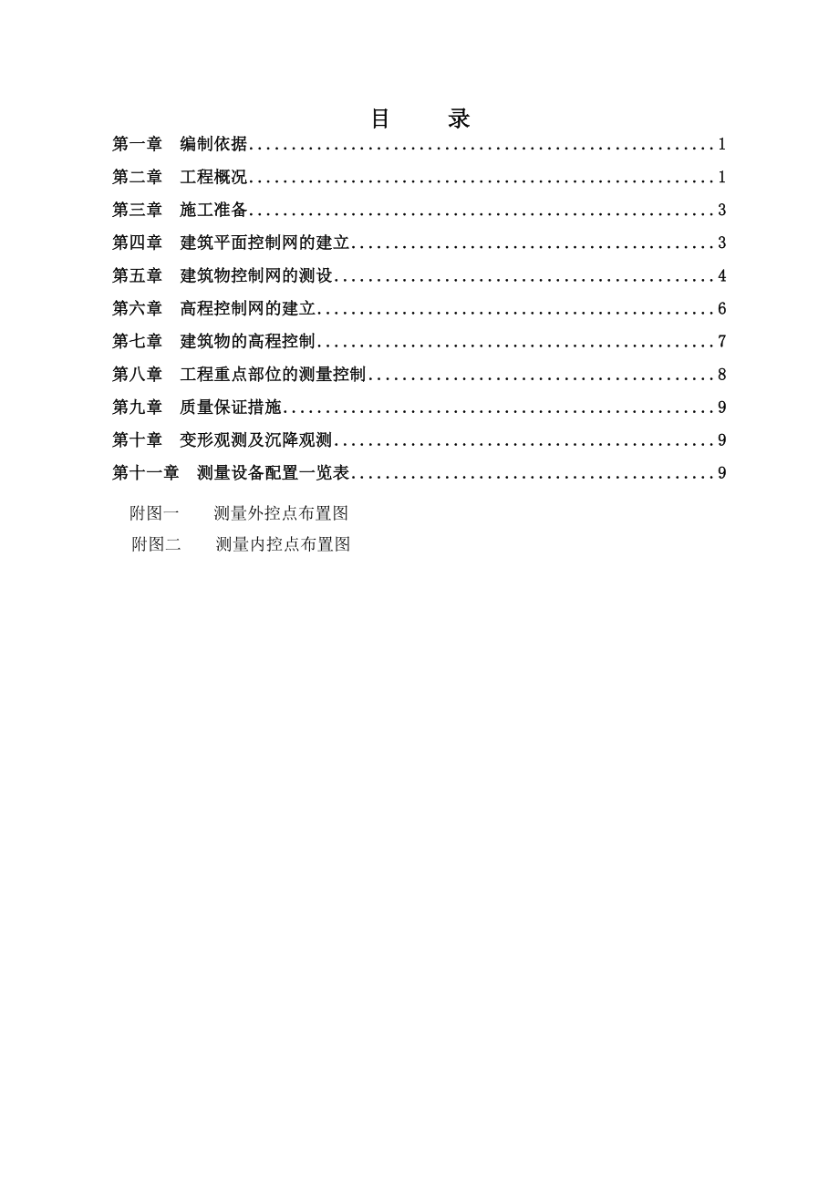 村回迁安置房项目D地块测量施工方案.doc_第1页