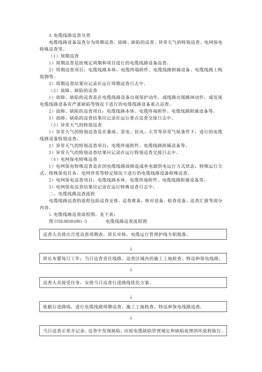 GYDL00301001 电缆线路巡查周期和内容.doc_第3页