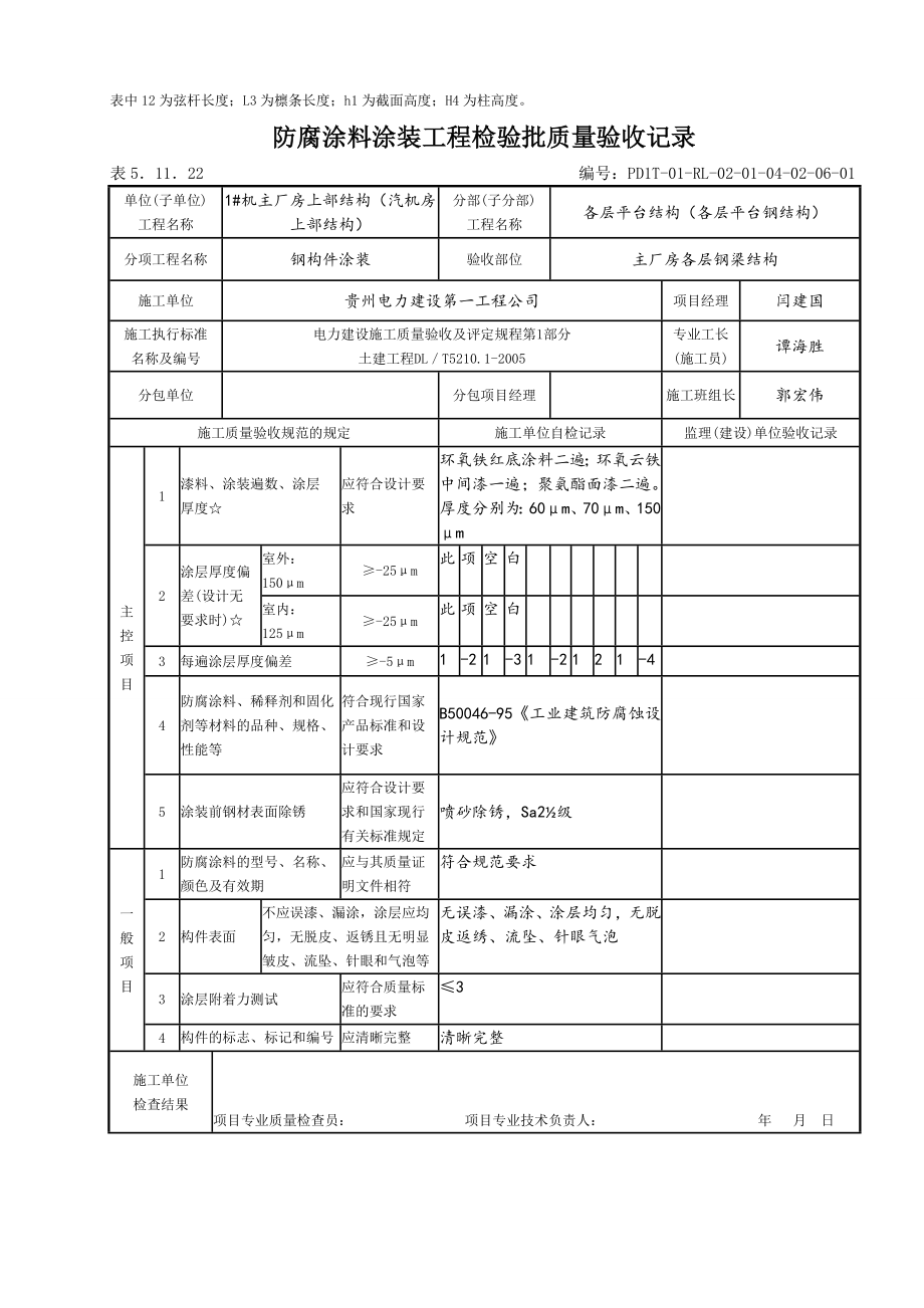 防腐涂料涂装工程检验批质量验收记录.doc_第3页