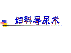 女病人导尿课件.ppt