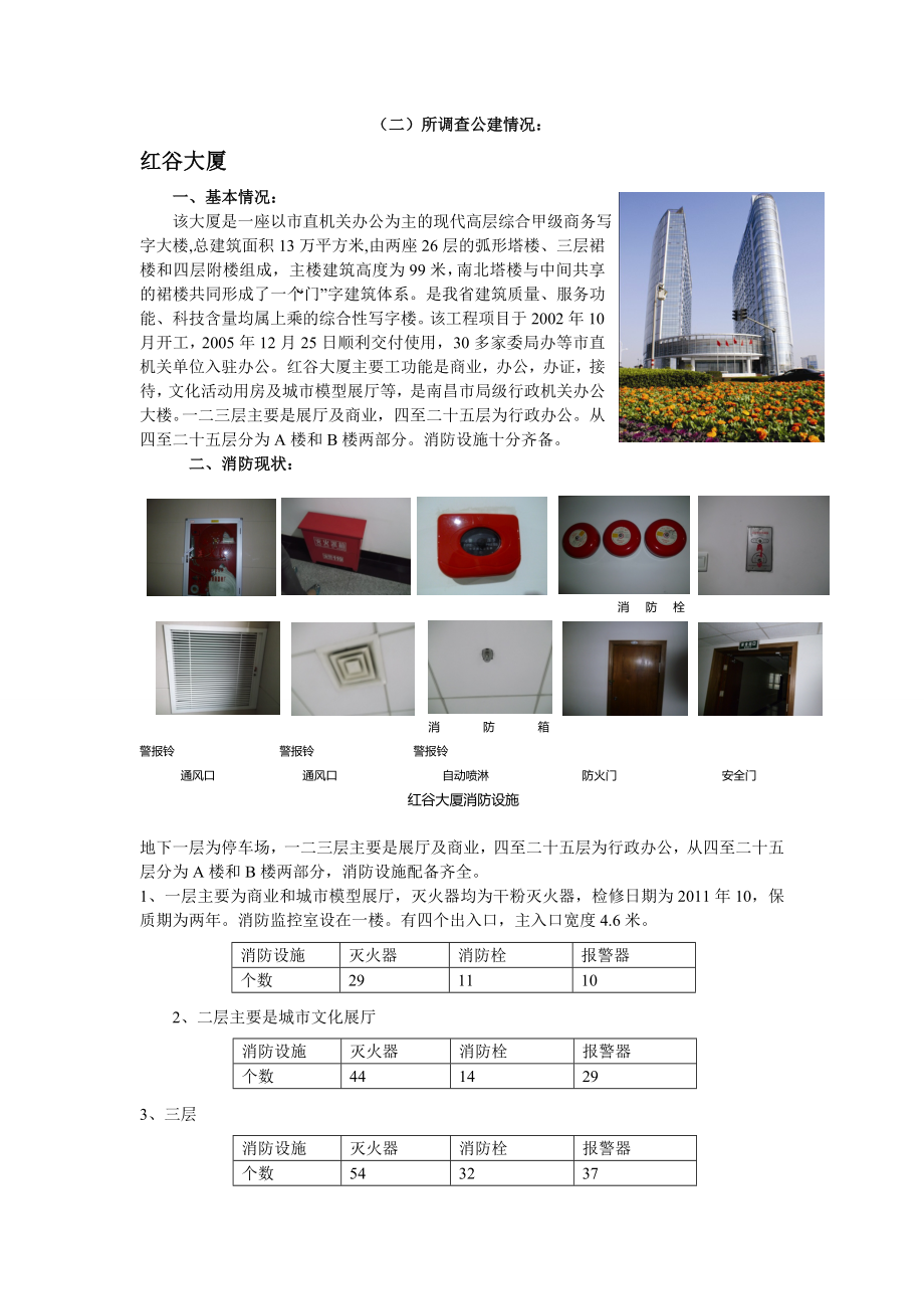 公共建筑消防设施状况调查实习报告.doc_第2页