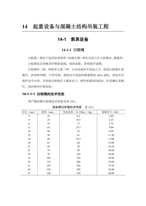 建筑施工手册结构吊装工程 141 索具设备.doc