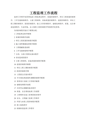 新建铁路客运专线工程监理规划—工程监理工作流程（框图汇编）.doc