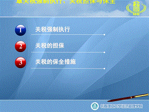 关税强制执行、关税担保与保全课件.ppt