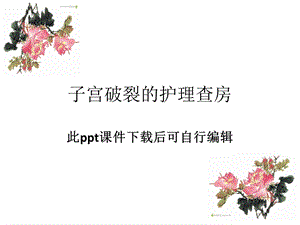 子宫破裂的护理查房—医学ppt课件.ppt