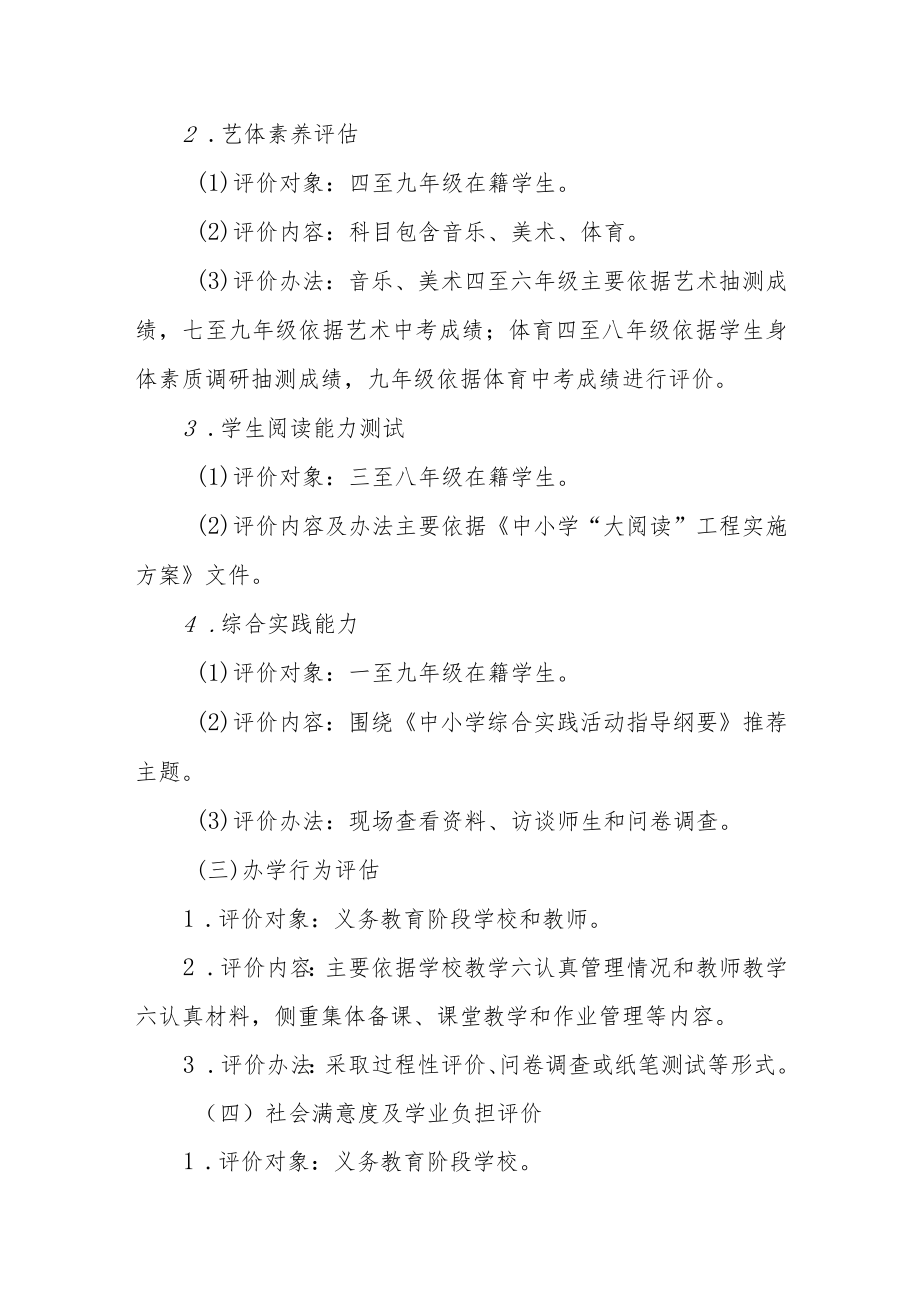 义务教育阶段教育教学质量综合评价实施意见.docx_第3页