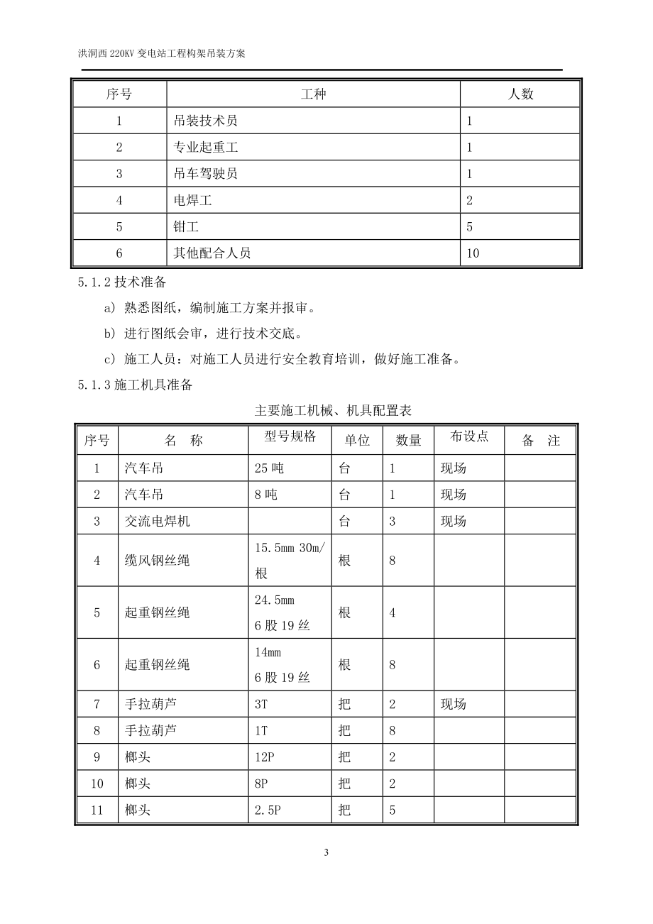 220kXX变电所电杆及构支架吊装工程施工方案.doc_第3页