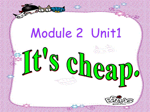 四年级英语下册Module2Unit1《It’scheap》-(新版)外研版(一起)课件.ppt