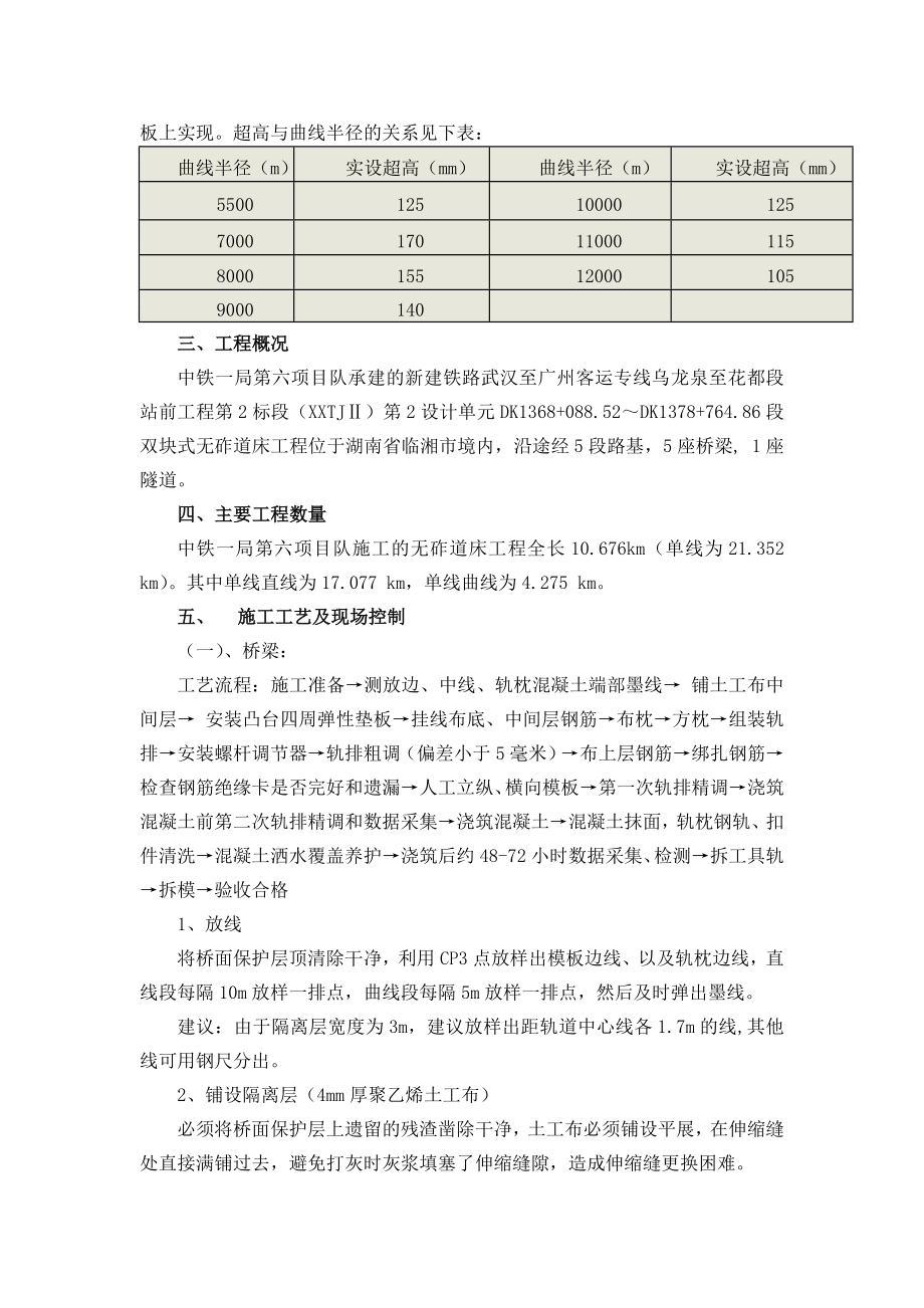 武广客运专线Rheda2000双块式无砟轨道道床工程施工技术总结.doc_第2页