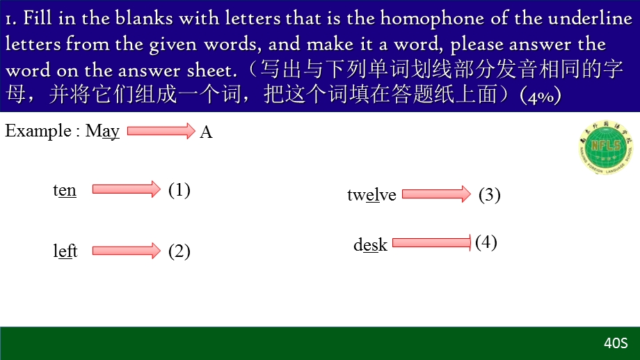 南京外国语学校小升初面测卷真题课件.ppt_第2页