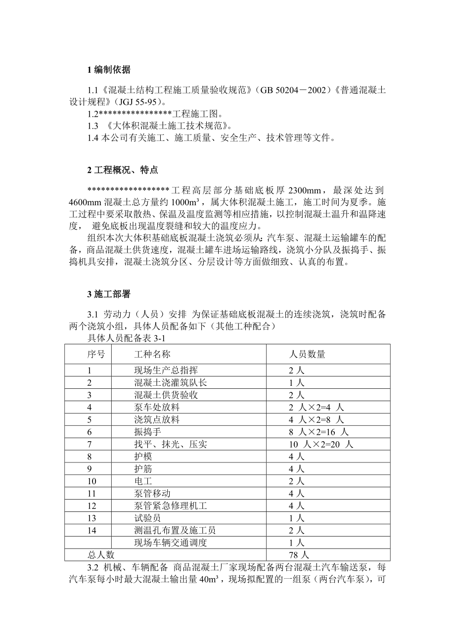 工程大体积混凝土施工方案.doc_第2页