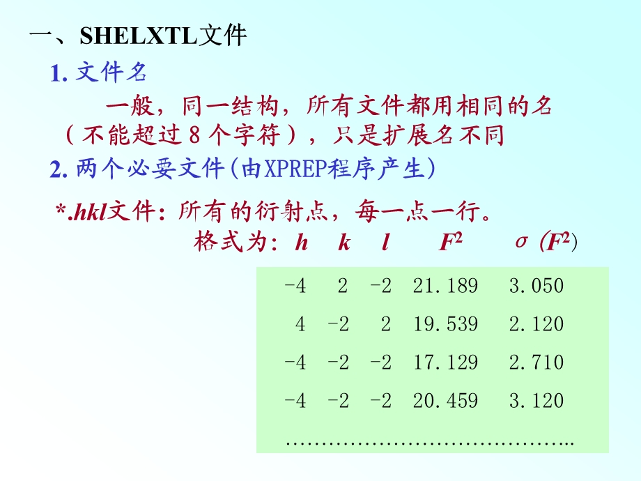 单晶结构分析用SHELXTL程序进行晶体课件.ppt_第3页