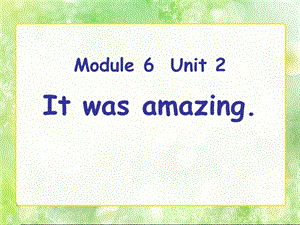 外研版(一起)五下Module-6-Unit-2《It-was-amazing》课件.pptx