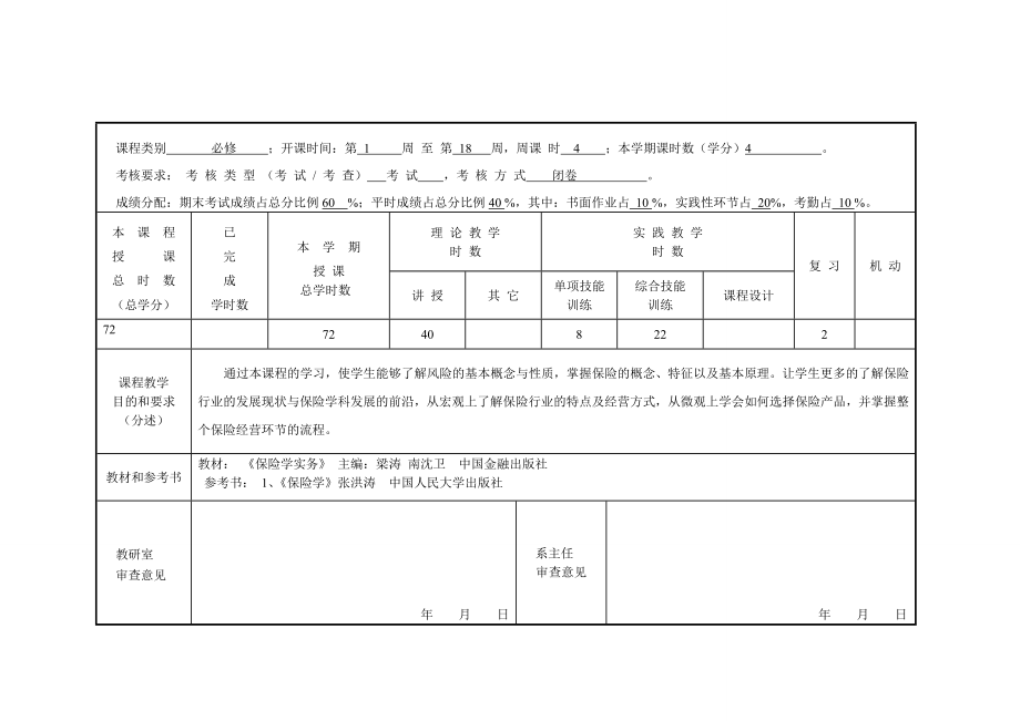 软件工程职业学院课程教学实施方案.doc_第3页