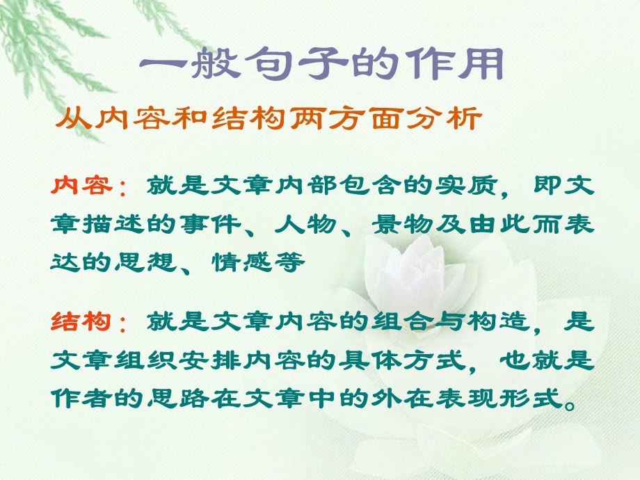 句子的作用插叙倒叙的作用课件.ppt_第2页