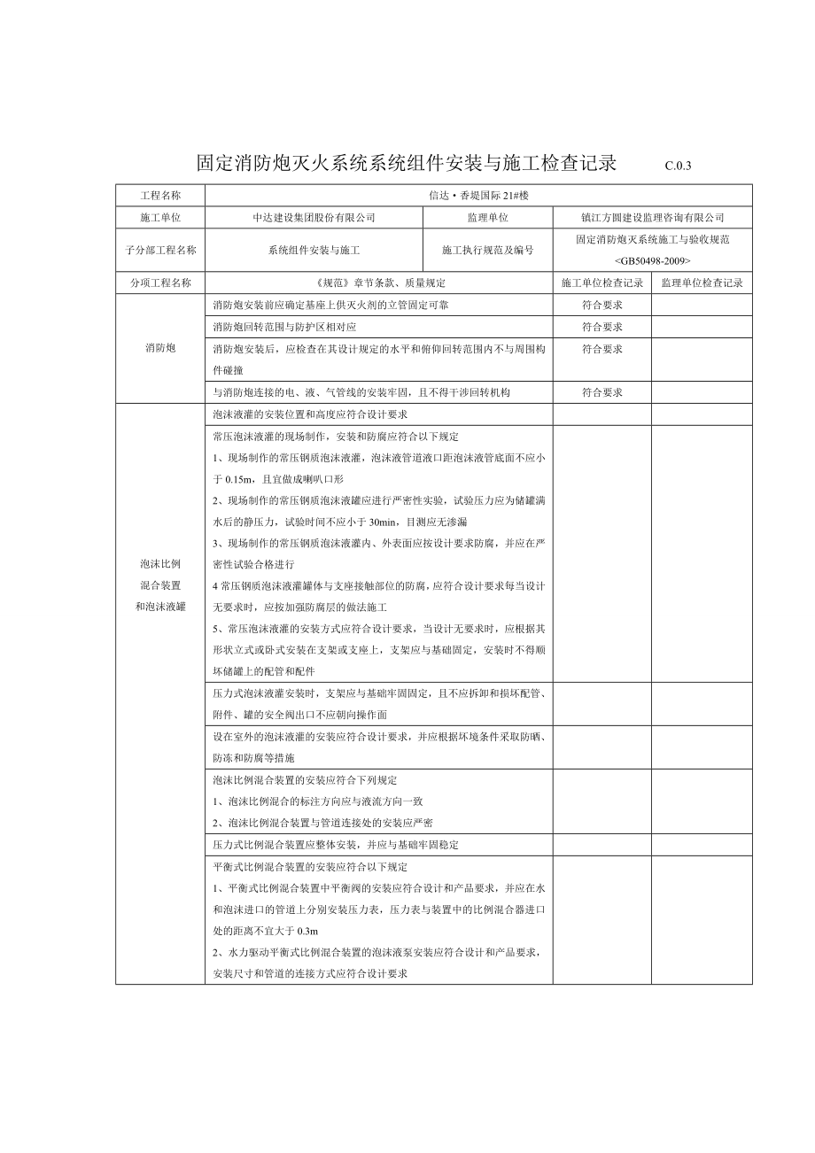 固定消防炮灭火系统验收资料表.doc_第2页