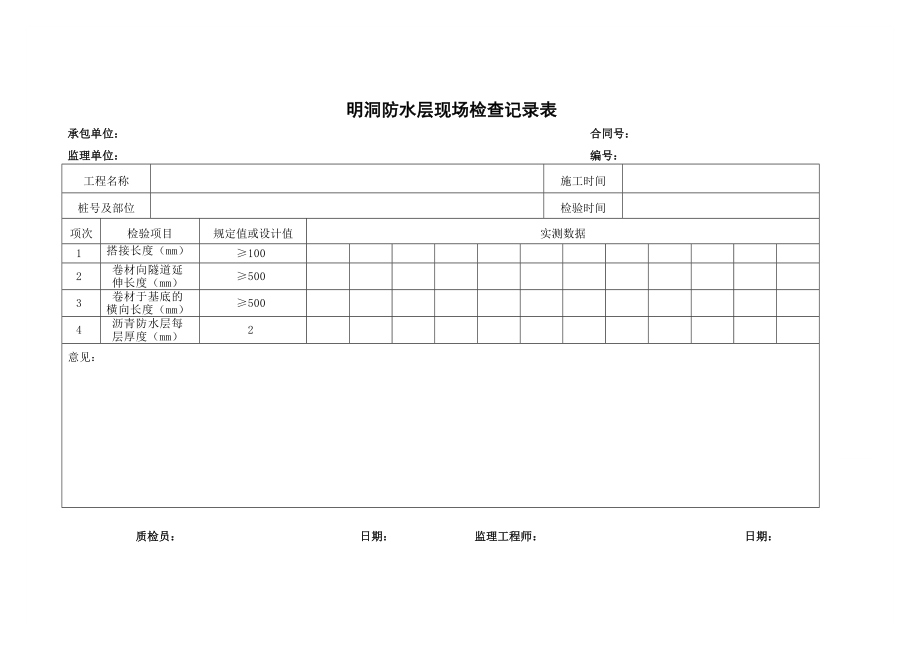 隧道检验记录表.doc_第3页