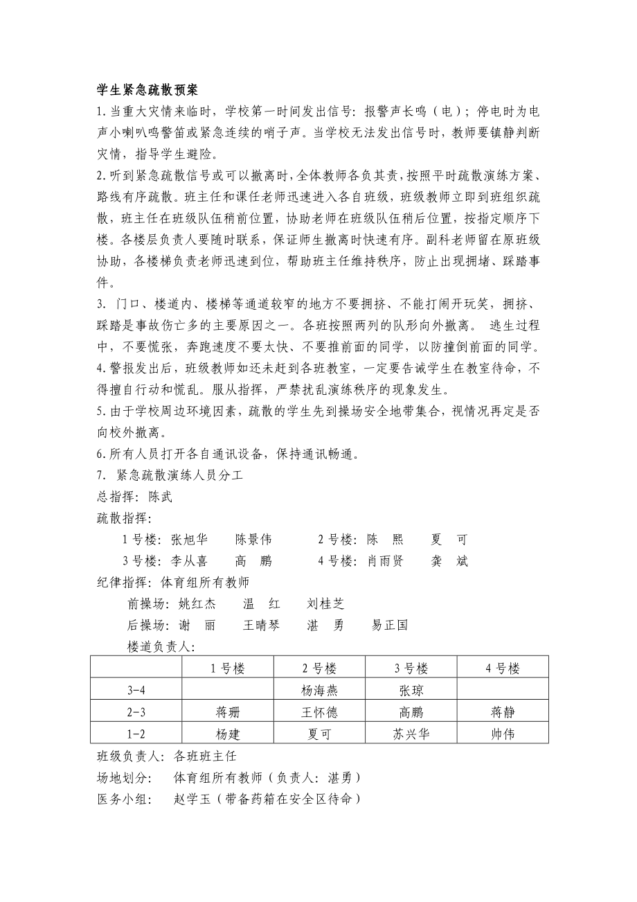 学生紧急疏散预案.doc_第1页