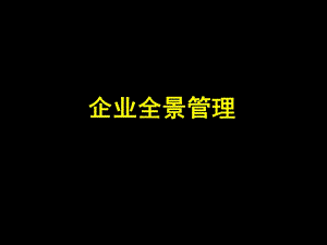 企业全景管理课件.ppt