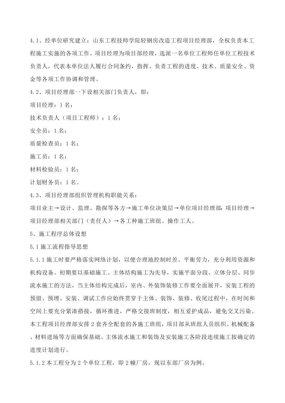 轻钢结构厂房施工组织设计2.doc_第2页