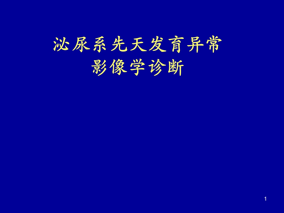 肾脏先天发育异常影像学诊断优质ppt课件.ppt_第1页