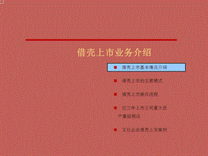 借壳上市方法流程与案例课件.ppt