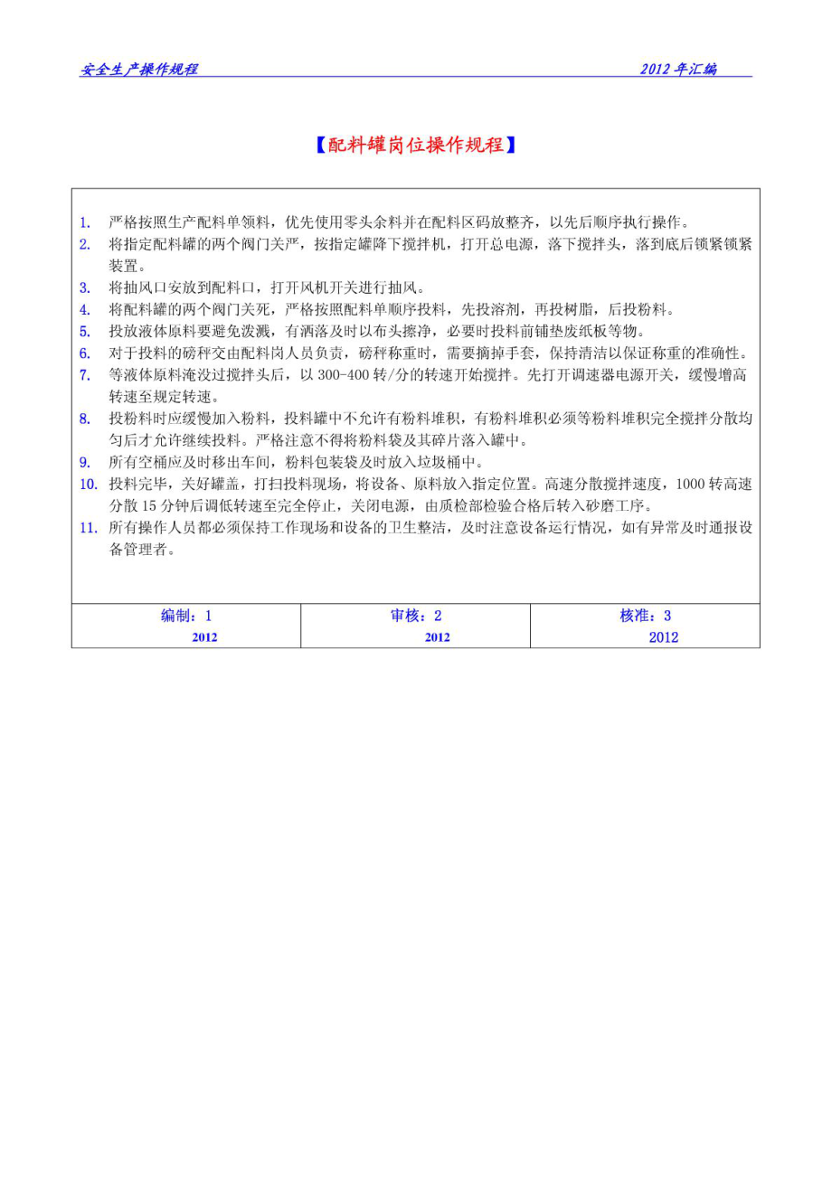 涂料安全生产操作规程(汇编).doc_第1页