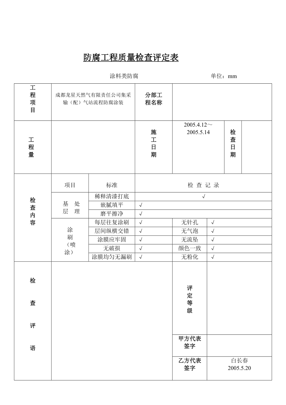 防腐工程竣工验收报告.doc_第2页