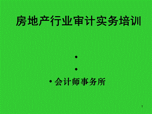 房地产行业审计实务培训资料课件.ppt