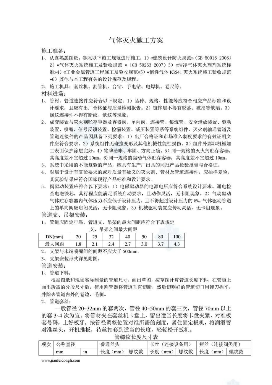 ig541气体灭火系统施工方案.doc_第1页