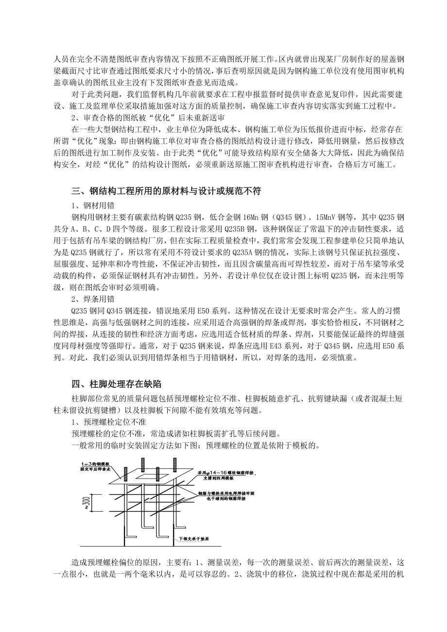 钢结构工程施工质量监督中常见问题及应对措施.doc_第2页