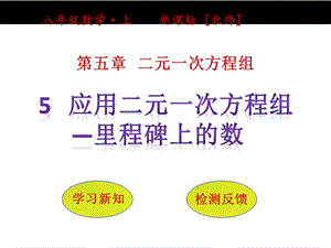 应用二元一次方程组里程碑上的数课件.pptx