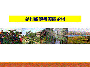 乡村旅游概念规划--乡村旅游与美丽乡村课件.pptx